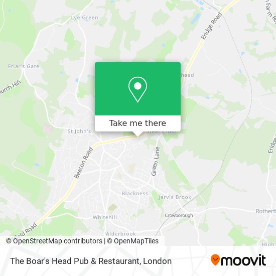 The Boar's Head Pub & Restaurant map