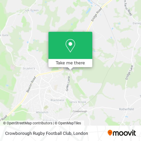 Crowborough Rugby Football Club map