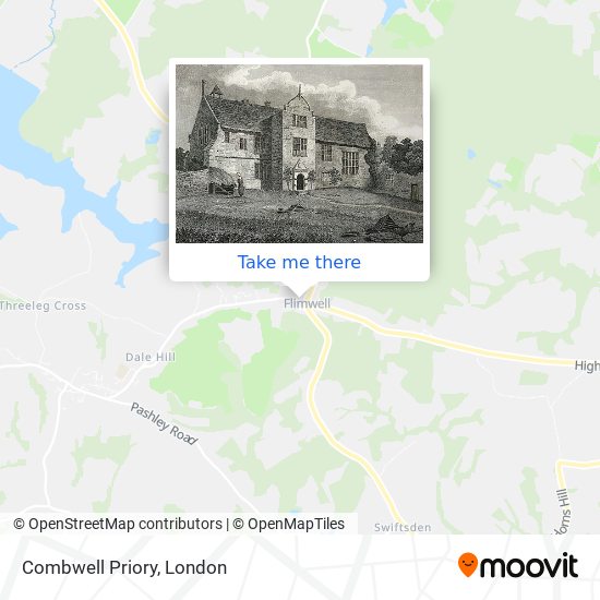 Combwell Priory map