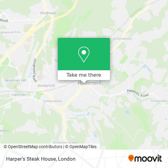Harper's Steak House map