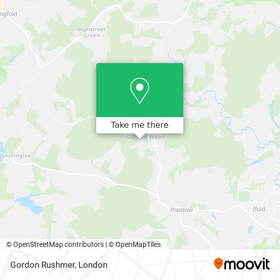 Gordon Rushmer map