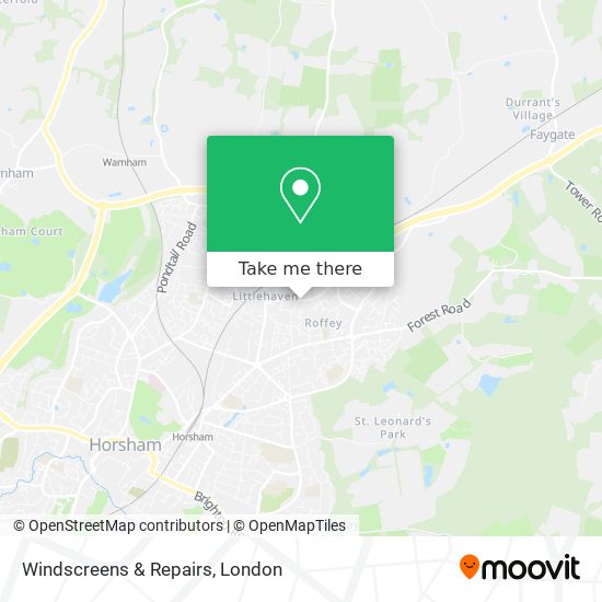 Windscreens & Repairs map