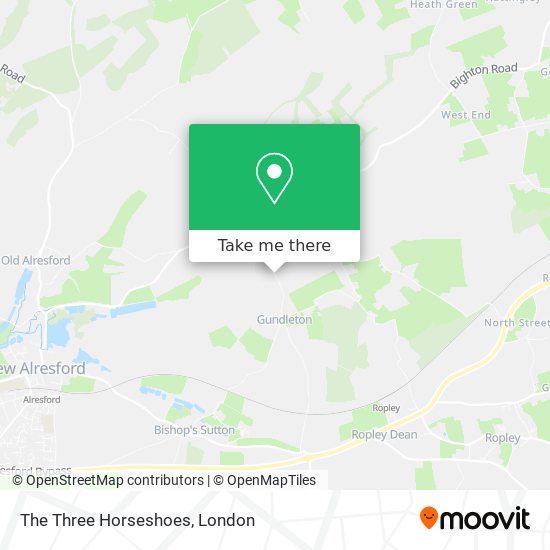 The Three Horseshoes map