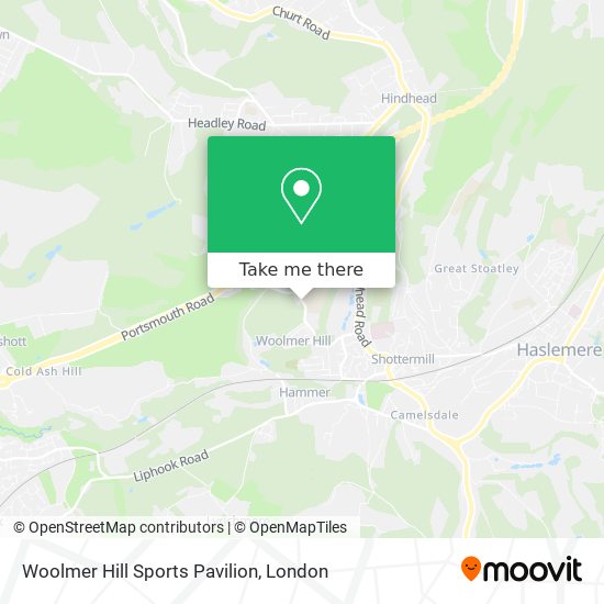 Woolmer Hill Sports Pavilion map