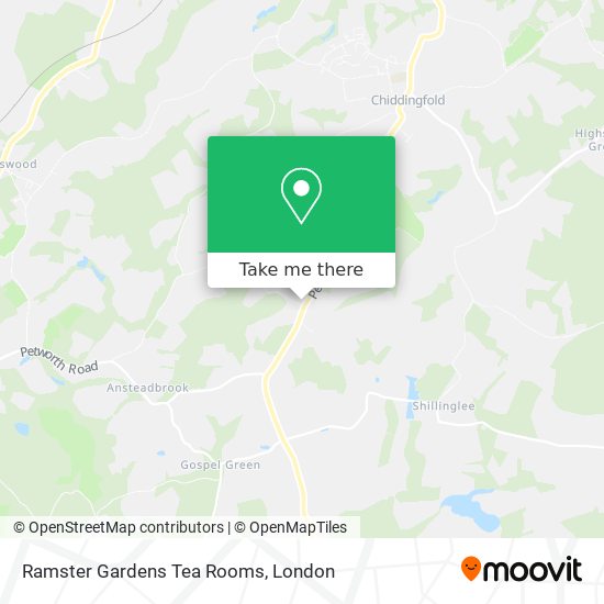 Ramster Gardens Tea Rooms map