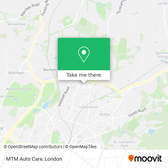 MTM Auto Care map