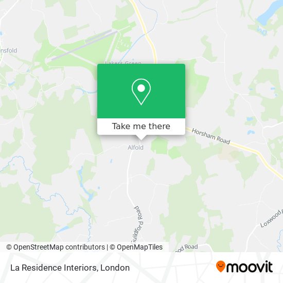 La Residence Interiors map