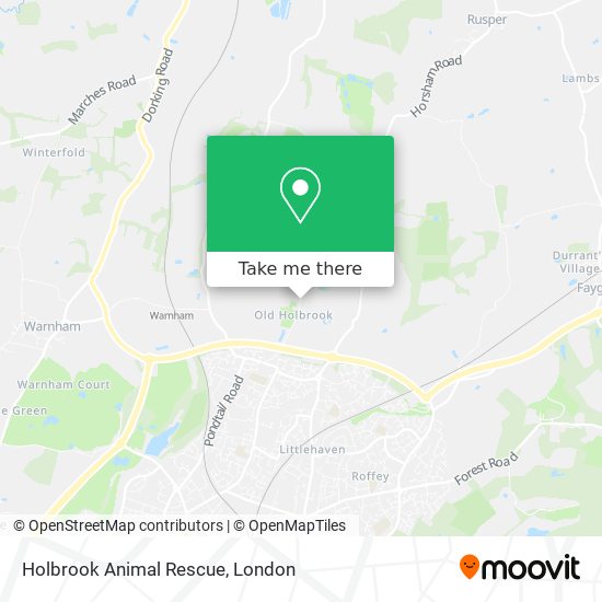 Holbrook Animal Rescue map