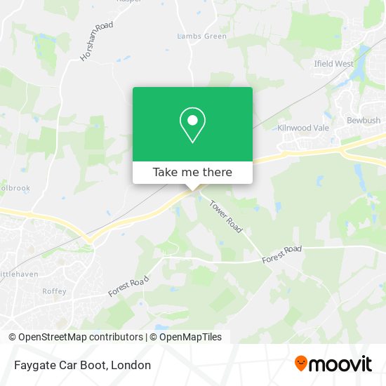 Faygate Car Boot map