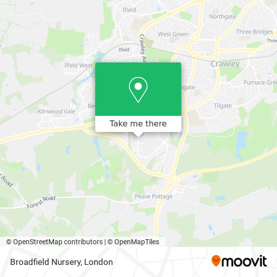 Broadfield Nursery map