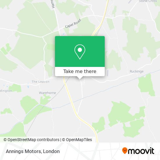 Annings Motors map