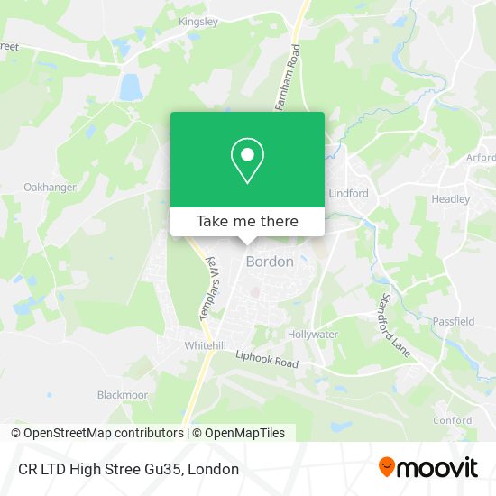CR LTD High Stree Gu35 map