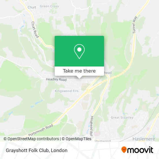 Grayshott Folk Club map