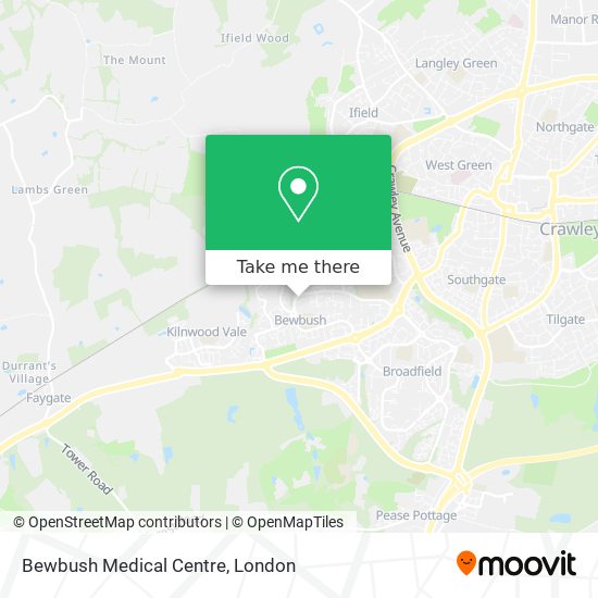 Bewbush Medical Centre map