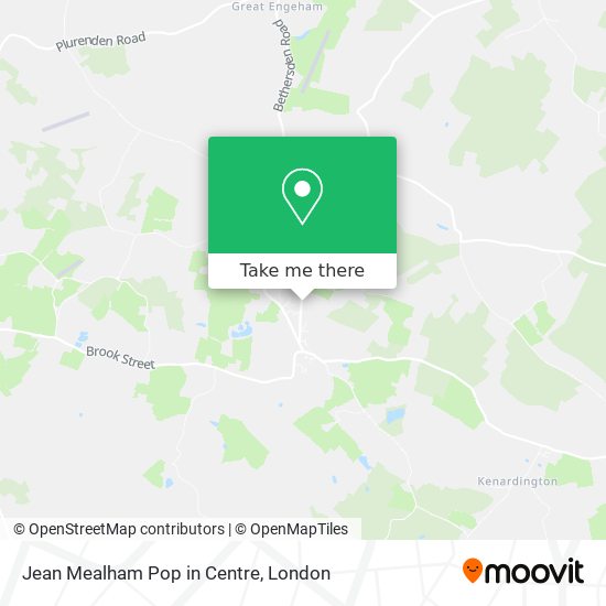 Jean Mealham Pop in Centre map