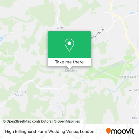 High Billinghurst Farm Wedding Venue map