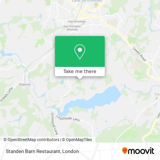 Standen Barn Restaurant map