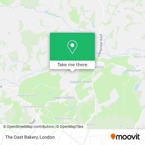The Oast Bakery map