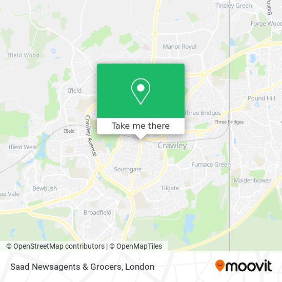 Saad Newsagents & Grocers map