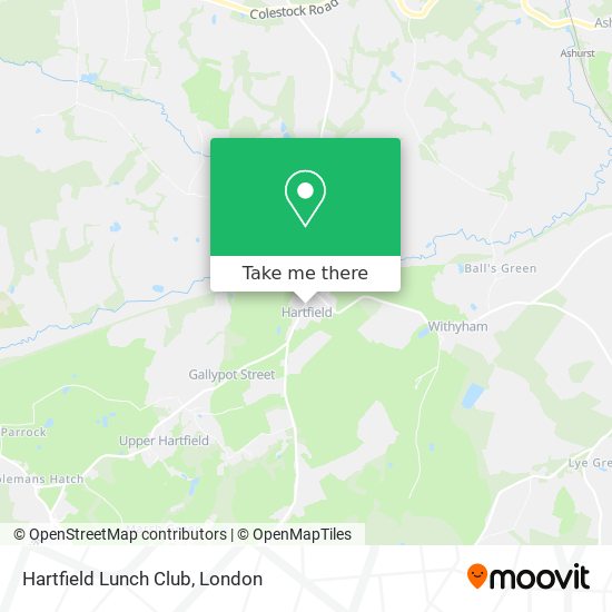 Hartfield Lunch Club map
