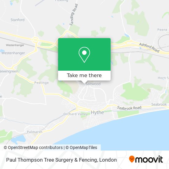 Paul Thompson Tree Surgery & Fencing map