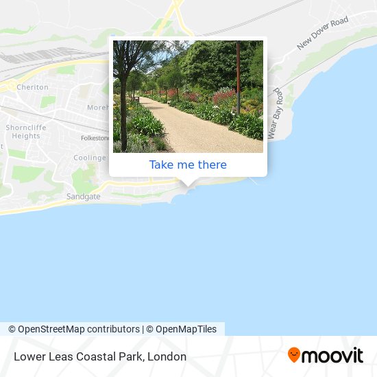 Lower Leas Coastal Park map
