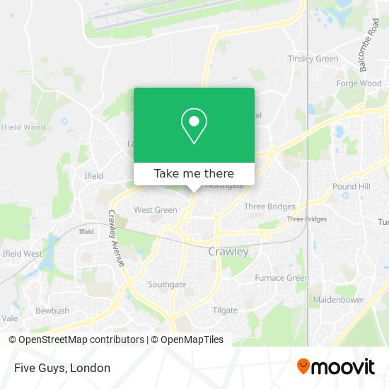 Five Guys map