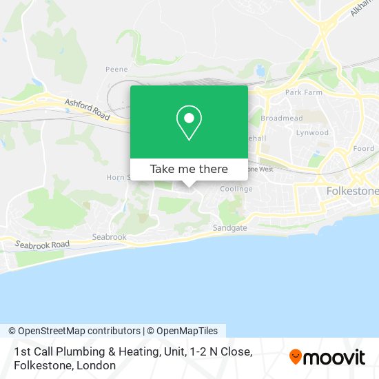 1st Call Plumbing & Heating, Unit, 1-2 N Close, Folkestone map