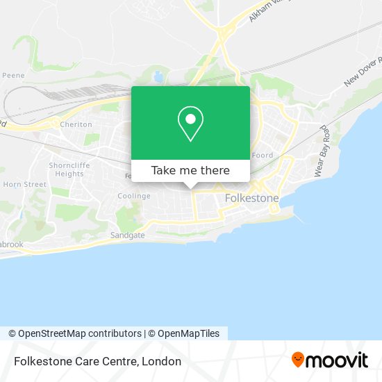 Folkestone Care Centre map