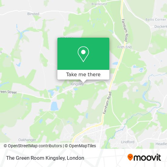 The Green Room Kingsley map