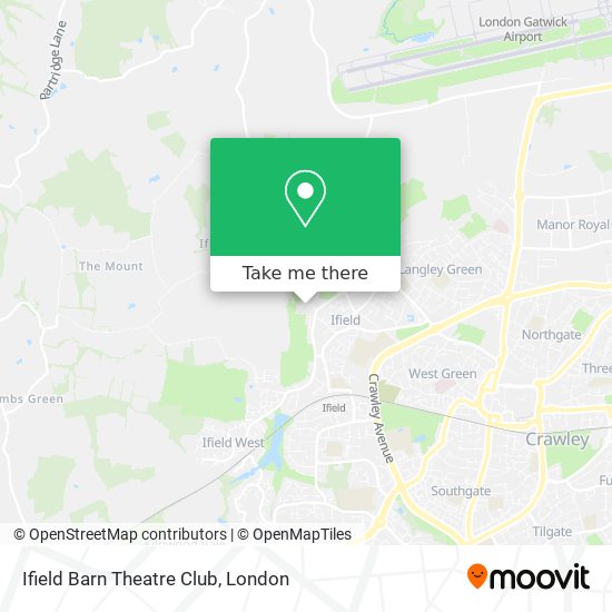 Ifield Barn Theatre Club map