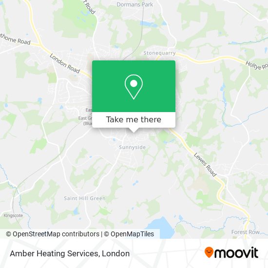 Amber Heating Services map