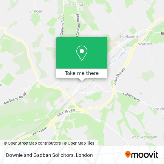 Downie and Gadban Solicitors map