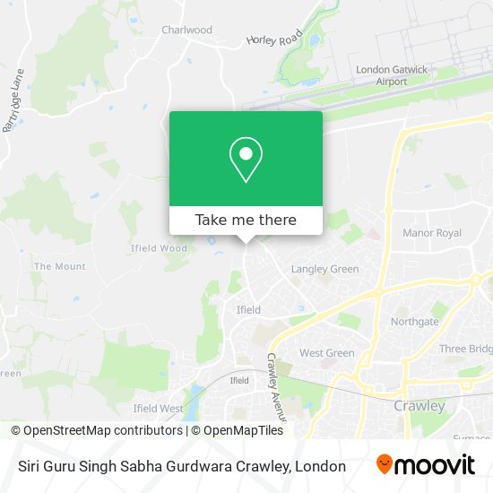 Siri Guru Singh Sabha Gurdwara Crawley map