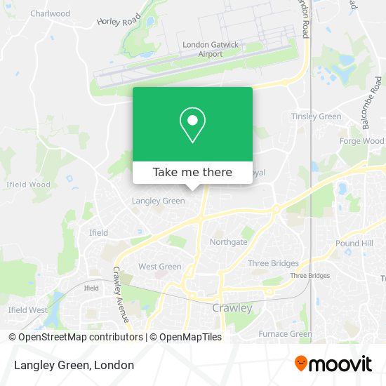 Langley Green map