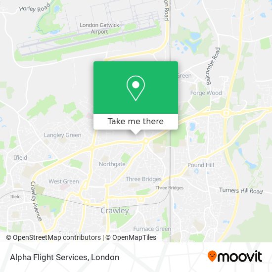 Alpha Flight Services map