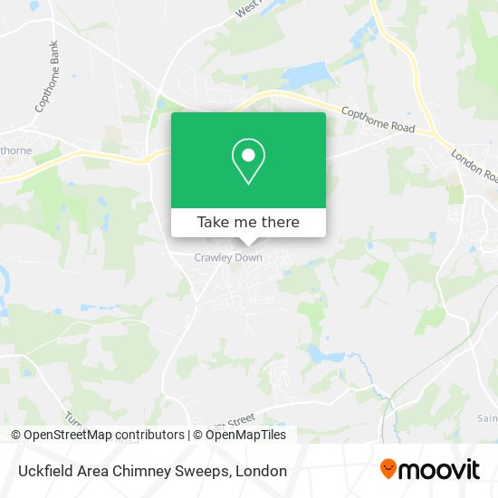 Uckfield Area Chimney Sweeps map