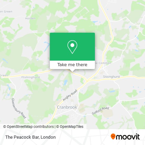 The Peacock Bar map