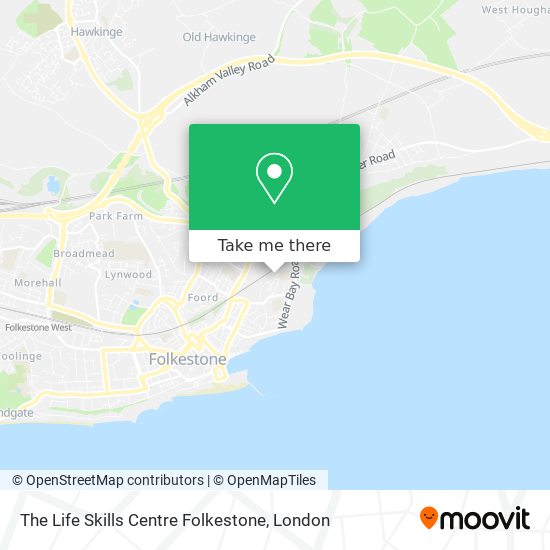 The Life Skills Centre Folkestone map