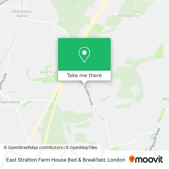 East Stratton Farm House Bed & Breakfast map