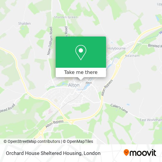 Orchard House Sheltered Housing map