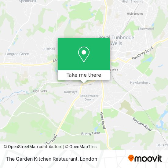 The Garden Kitchen Restaurant map