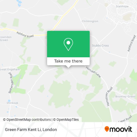 Green Farm Kent Li map