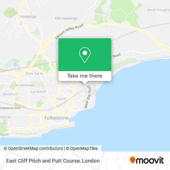 East Cliff Pitch and Putt Course map