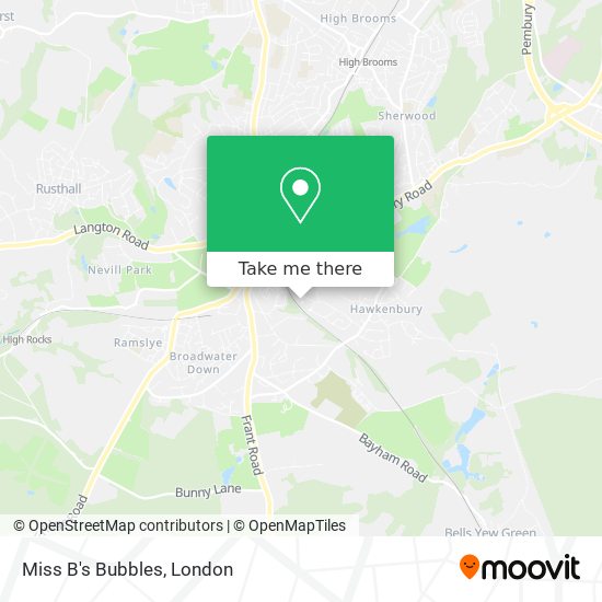 Miss B's Bubbles map