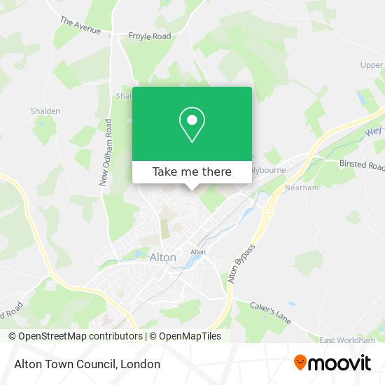 Alton Town Council map