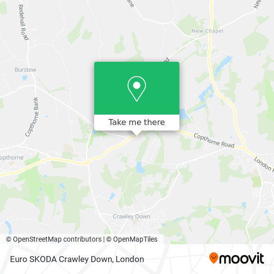 Euro SKODA Crawley Down map