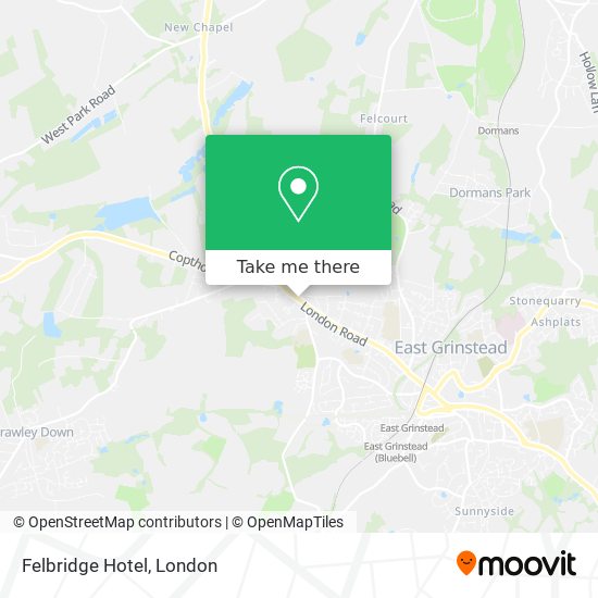 Felbridge Hotel map