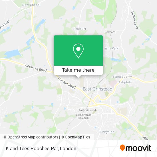 K and Tees Pooches Par map