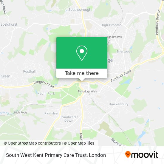 South West Kent Primary Care Trust map